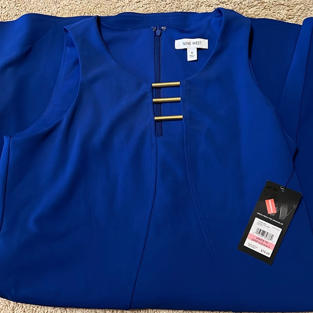 Nine West brand blue dress with tag